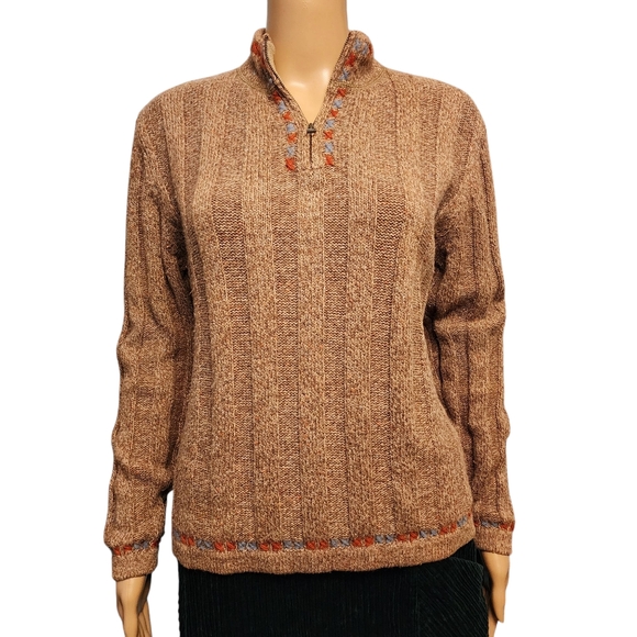 Woolrich Sweaters - Woolrich Womens Branch Heather Quarter Zip Pullover Sweater S